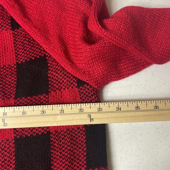 TOMMY HILFIGER
Check Raglan Sleeve Sweater Sz XL(Color Scarlet & Black) NWT - Picture 16 of 16